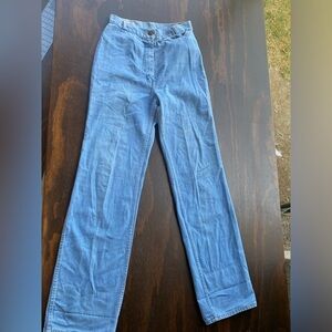 Vintage 1970’s  Foxmoor High Rise Blue  Denim Jeans Size 13